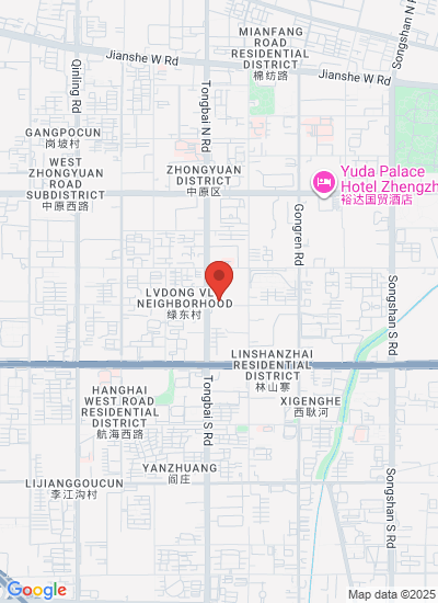 Map showing Zhengzhou Shi, China