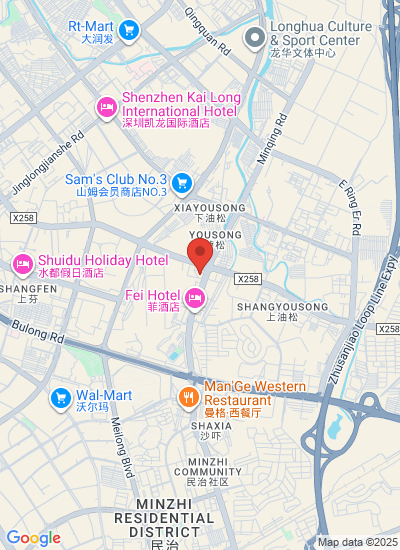 Map showing Shenzhen Shi, China