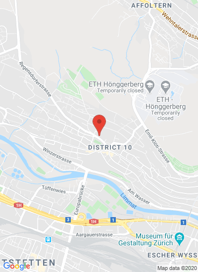 Map showing Zürich, Switzerland